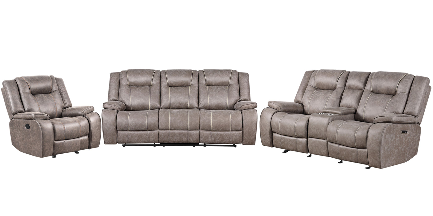 Parker Living Blake - Desert Taupe Manual Reclining Sofa Loveseat and Recliner