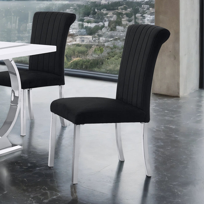 holstebro-black-side-chair-2-ctn-silver-frame-1