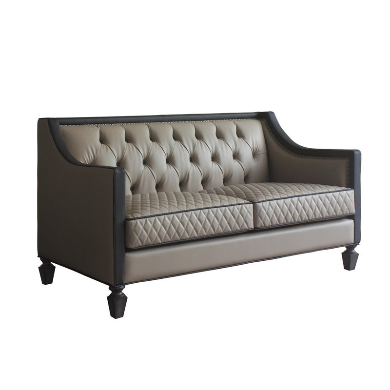 house-beatrice-tan-leatherette-black-leatherette-charcoal-finish-loveseat-w-3-pillows-9