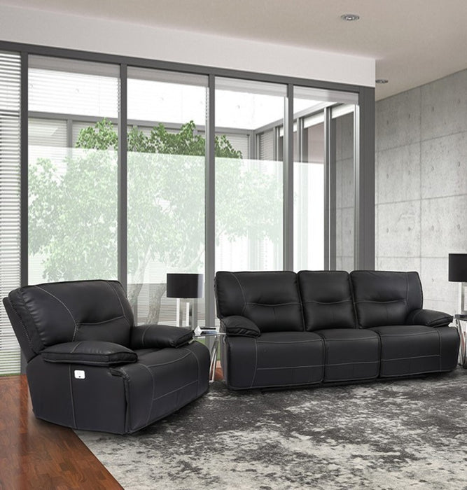 Parker Living Spartacus - Black Power Reclining Sofa and Recliner