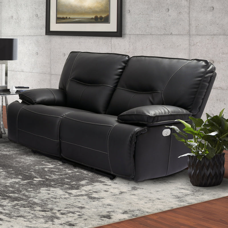 Parker Living Spartacus - Black Power Reclining Sofa Loveseat and Recliner