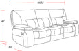 Parker Living Chapman - Kona Manual Reclining Sofa and Loveseat - MCHA-32-KON