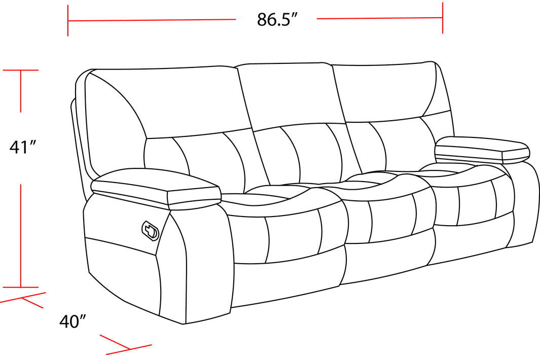 Parker Living Chapman - Polo Manual Reclining Sofa Loveseat and Recliner - MCHA-421-POL
