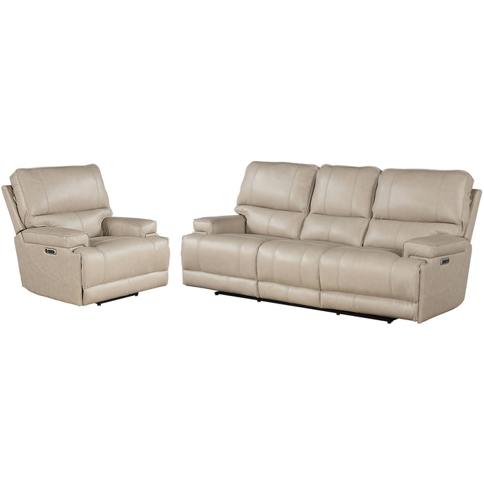 Parker Living Whitman - Verona Linen - Powered By Freemotion Power Reclining Sofa and Recliner