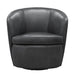 Parker Living Barolo - Vintage Slate 100% Italian Leather Swivel Club Chair