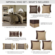imperial-10-piece-king-comforter-set-bronze-1