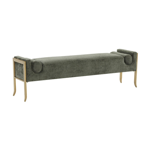 ines-green-textured-velvet-bench-1