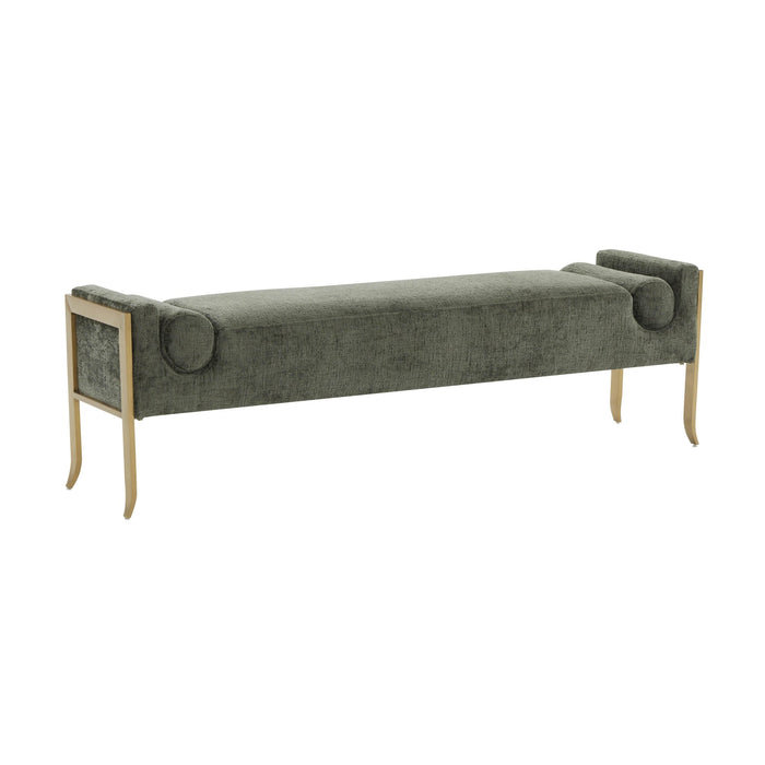 ines-green-textured-velvet-bench-1