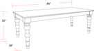 Parker House Crossings - Eden Dining 84 In. Rectangular Dining Table