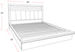 Parker House Pure Modern Bedroom Queen Platform Bed