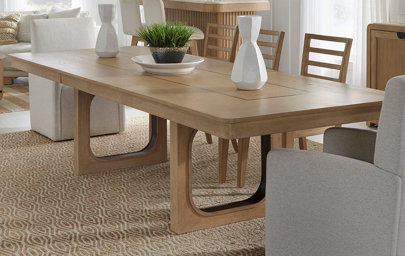 Parker House Escape - Dining 84" Rectangular Table with console & 8 caster chairs