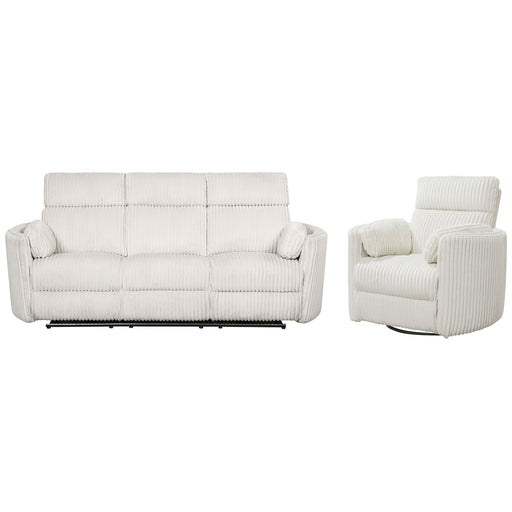 Parker Living Radius - Mega Ivory Power Reclining Sofa and Recliner