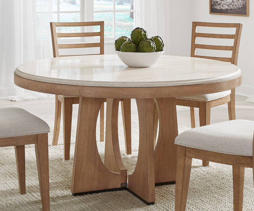 Parker House Escape - Dining 54" Round Table with 4 barrel chairs