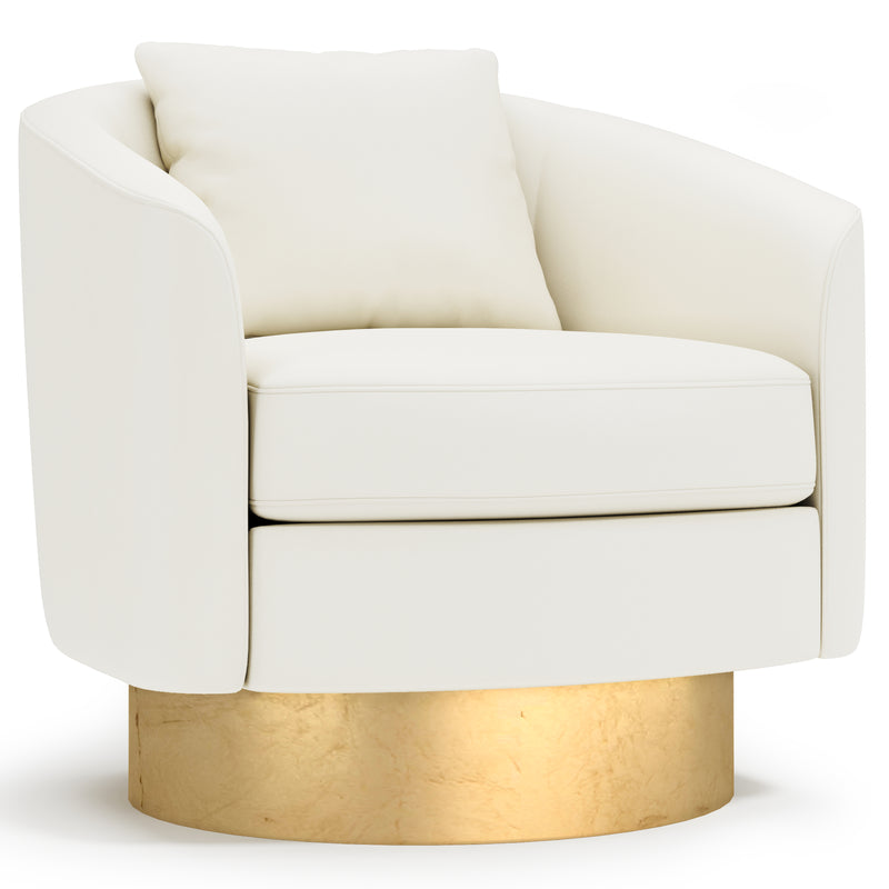 Camino Leather Swivel Chair - Furniture City (CA)l