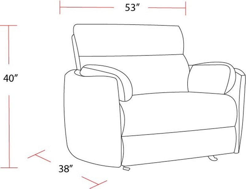 Parker Living Radius Xl - Krypton Extra Wide Power Glider Recliner