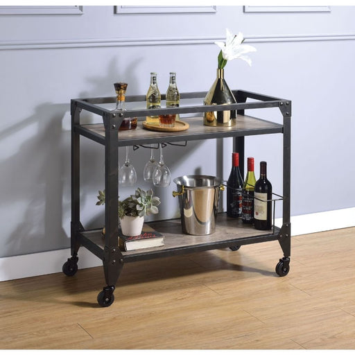 jorgensen-rustic-oak-charcoal-serving-cart-1
