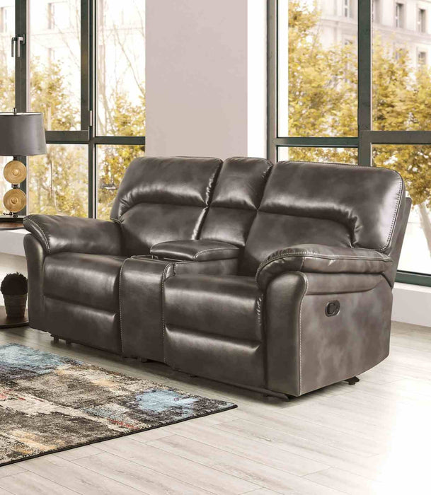 josias-loveseat-dark-gray-leatherette-1