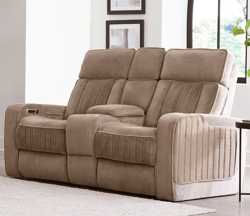 Parker Living Equinox - Mushroom Power Reclining Sofa and Loveseat