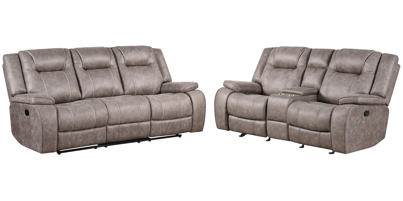 Parker Living Blake - Desert Taupe Manual Reclining Sofa and Loveseat