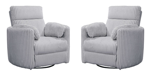 Parker Living Radius - Mega Grey Power Swivel Glider Recliner Two Pack