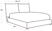 Parker Living Sleep Cumulus - Cozy Charcoal King Bed