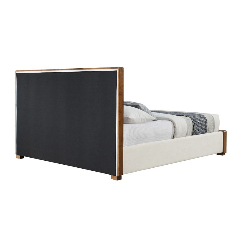 kaleea-beige-chenille-walnut-eastern-king-bed-4