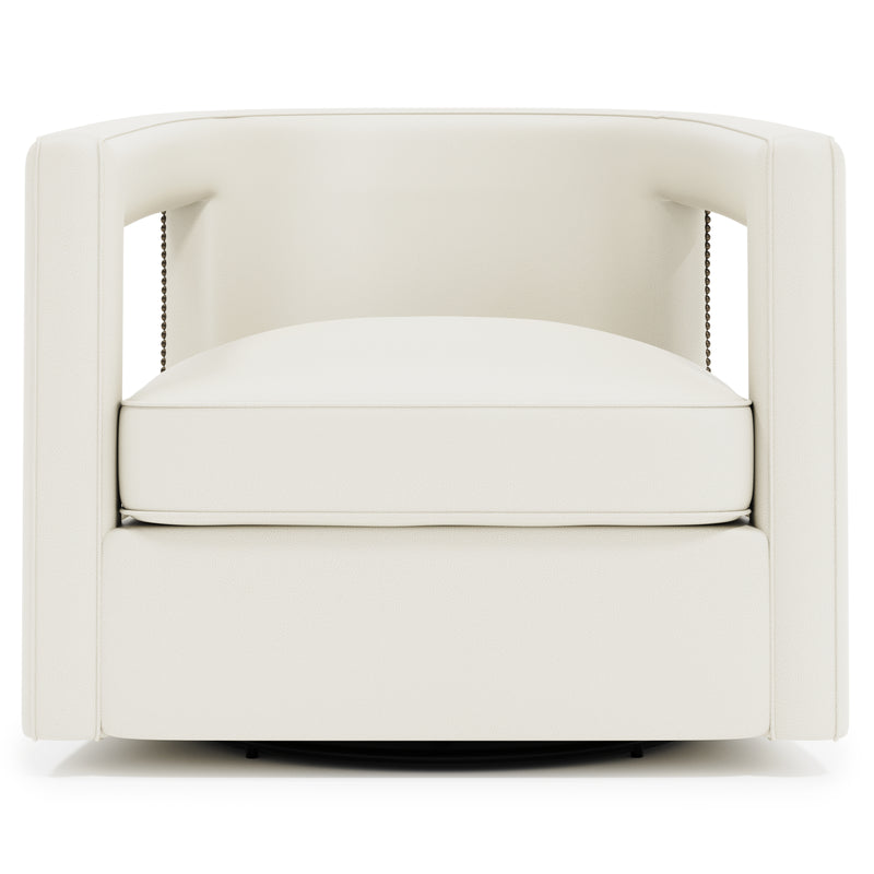 Alana Leather Swivel Chair