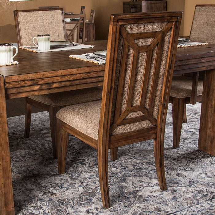 Aico Carrollton Side Chair  in Rustic Ranch