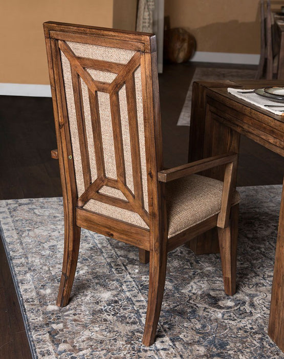 Aico Carrollton Arm Chair  in Rustic Ranch