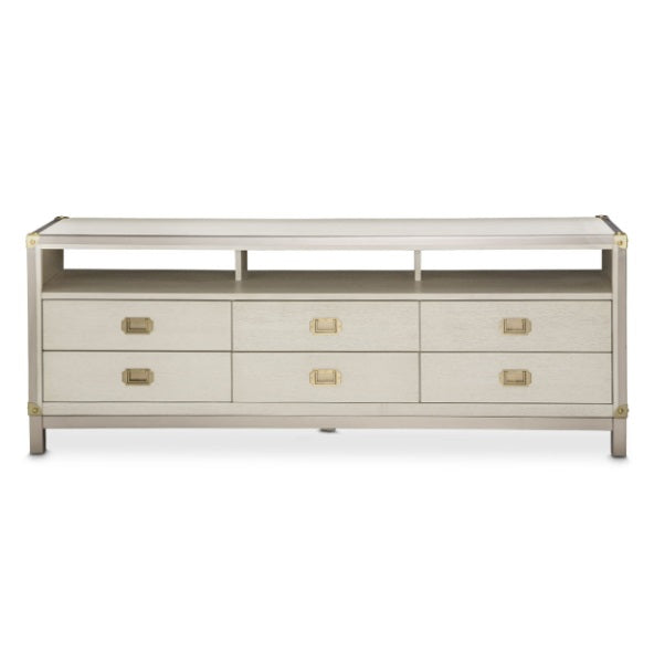 AICO Furniture Menlo Station TV Console in Eucalyptus image