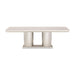 AICO Marin Double Pedestal Table in Greige image