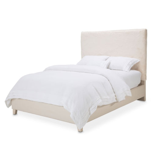 AICO Furniture Emerson King Upholstered Bed in Powder image
