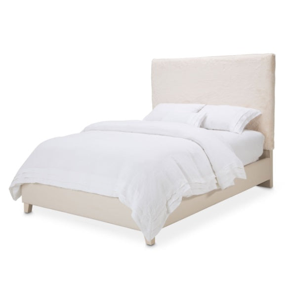 AICO Furniture Emerson King Upholstered Bed in Powder image