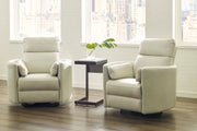 Parker Living Radius - Florence Ivory - Powered By Freemotion Cordless Power Swivel Glider Recliner Two Pack