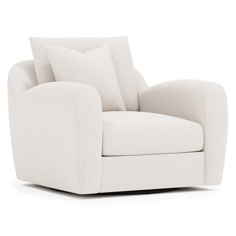 Asher Fabric Swivel Chair - Furniture City (CA)l