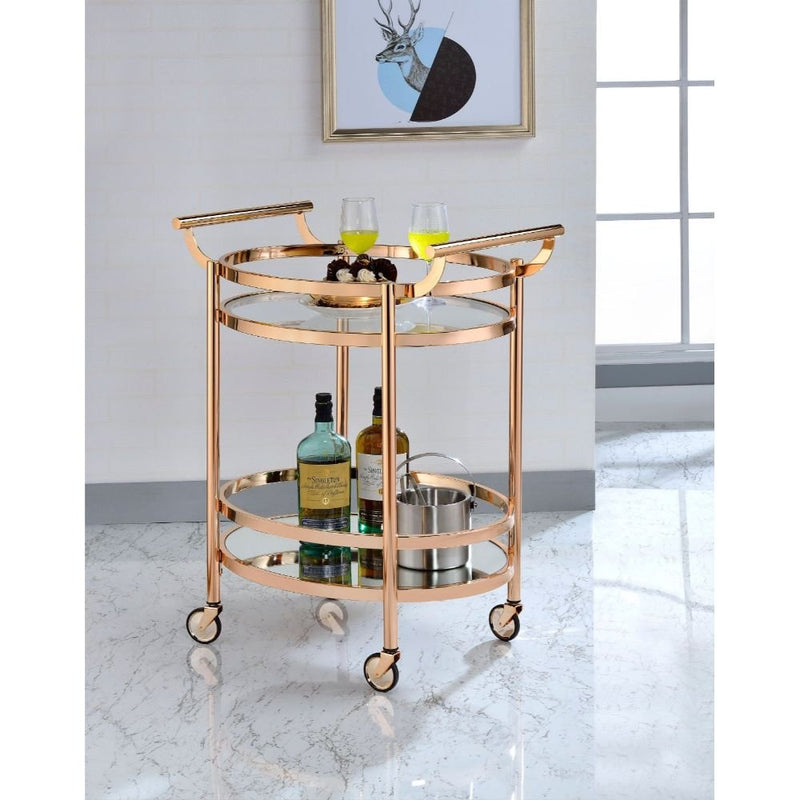 lakelyn-rose-gold-clear-glass-serving-cart-3