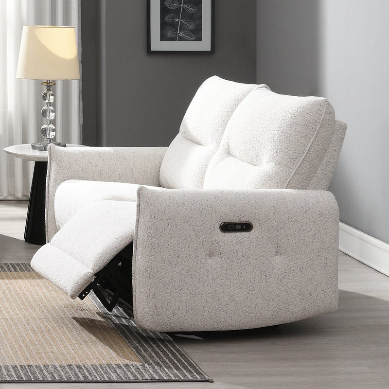 lalisa-cream-chenille-power-motion-loveseat-w-usb-port-1