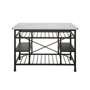 lanzo-natural-marble-top-gunmetal-kitchen-island-2