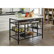 lanzo-natural-marble-top-gunmetal-kitchen-island-5