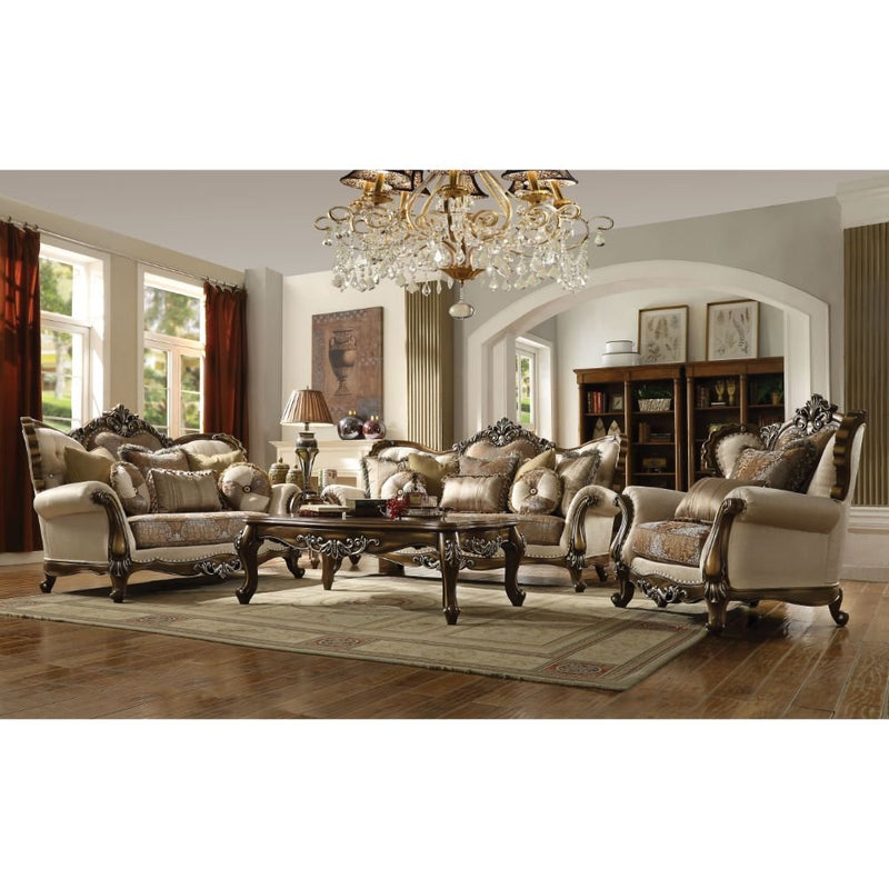 latisha-tan-pattern-fabric-antique-oak-chair-w-2-pillows-same-lv01578-2