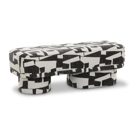 lena-black-and-white-jacquard-bench-1