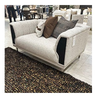 AICO Furniture Avannia Chair and a Half in Matte Ecru image