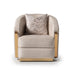 AICO Carmela Accent Chair in Shimmer Ivory LFR-CRMA816-AMD-806 image