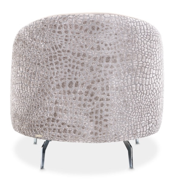 AICO Furniture Dion Chair in Stone/Silver