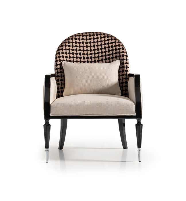 AICO La Francaise Accent Chair in Cafe/Black image