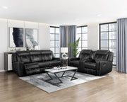 littleton-black-double-reclining-sofa-with-center-drop-down-cup-holders-storage-pouch-receptacles-and-usb-ports-4