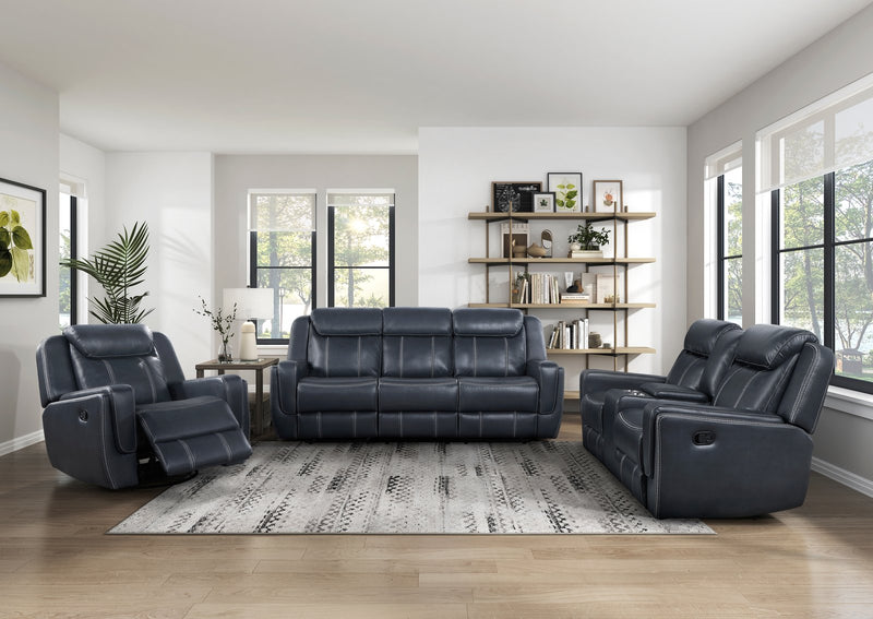 littleton-blue-double-reclining-sofa-with-center-drop-down-cup-holders-storage-pouch-receptacles-and-usb-ports-4
