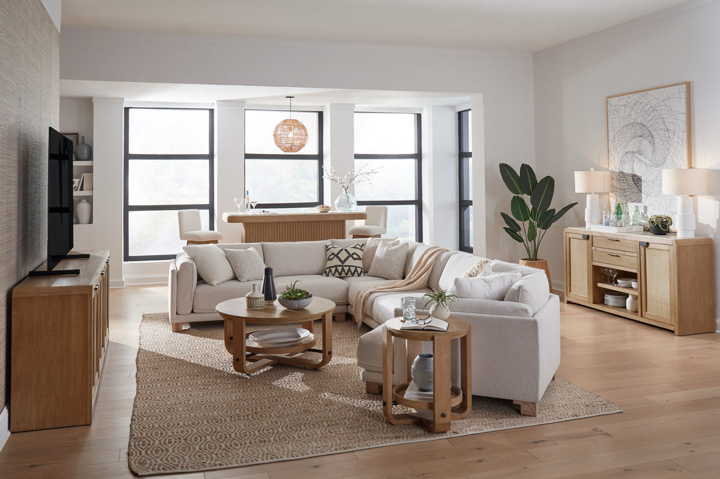 Parker House Escape Round End Table with Shelf