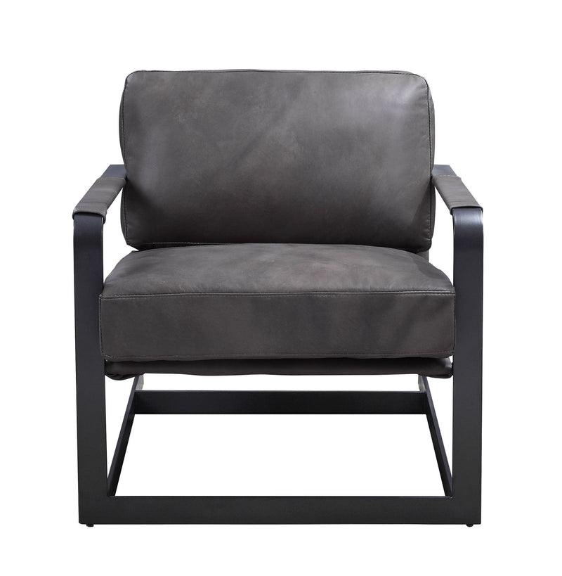 locnos-gray-top-grain-leather-black-accent-chair-1