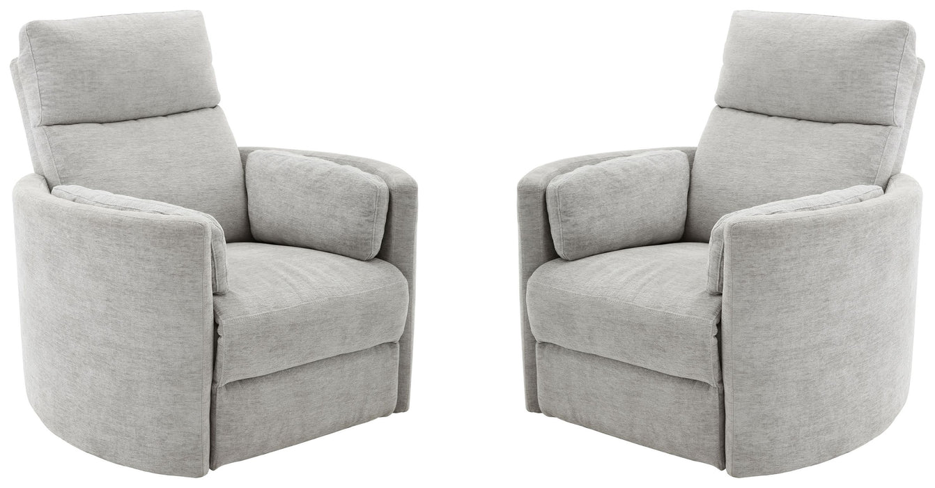 Parker Living Radius - Mineral Power Swivel Glider Recliner Two Pack